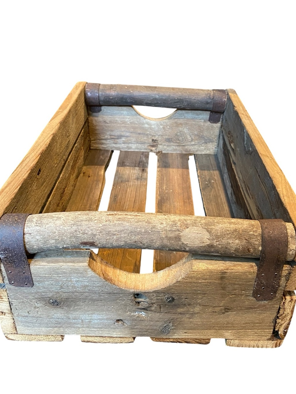 HANDMADE RUSTIC VINTAGE WOOD CRATE - Picture 2 of 7